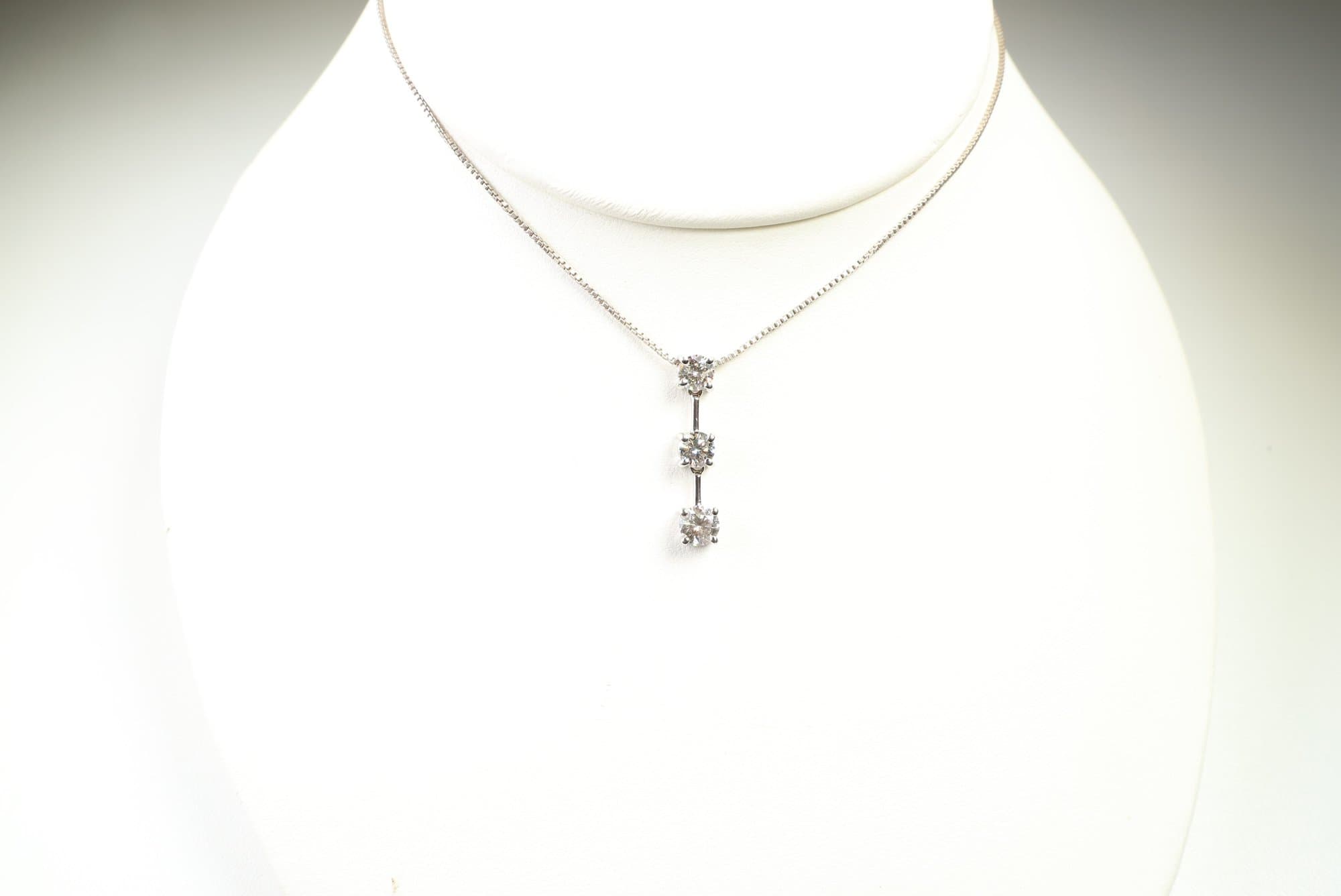 Platinum, Natural Diamond Pendant 1.02ctw, Gemstone Jewelry Diamonds jewelry auction at Alighieri's