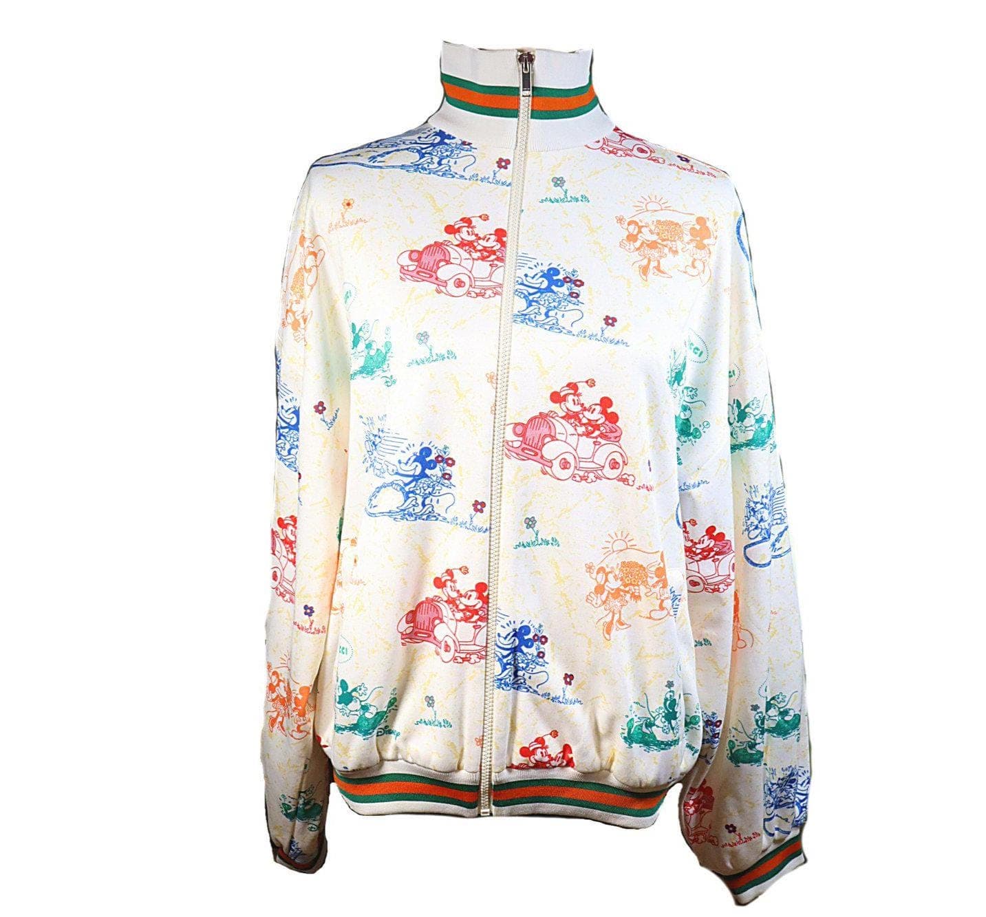 Gucci X Disney Technical Jersey Bomber Jacket Mickey Mouse Printed Collared Coat Women's Fashion Size XS - Pre-owned fashion auction at Alighieri's